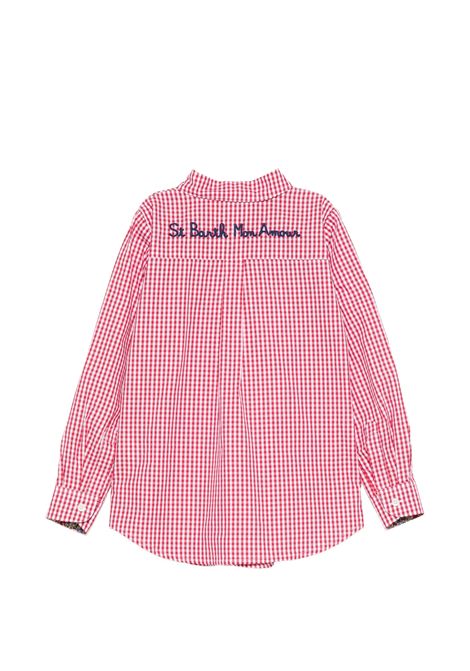 Camicia con stampa SAINT BARTH | BRIG003 MINI BRIGITTE00975L COTTON MICRO VICHY AMOU